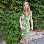 Issa London Palm Print Dress