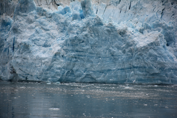 Blue Hubbard Glacier veins