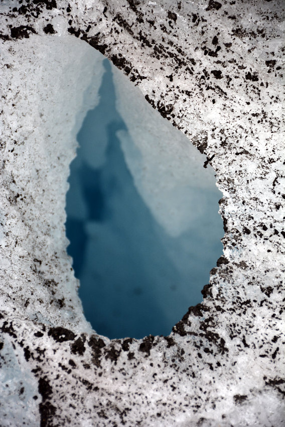 Mendenhall Glacier Hole Close Up