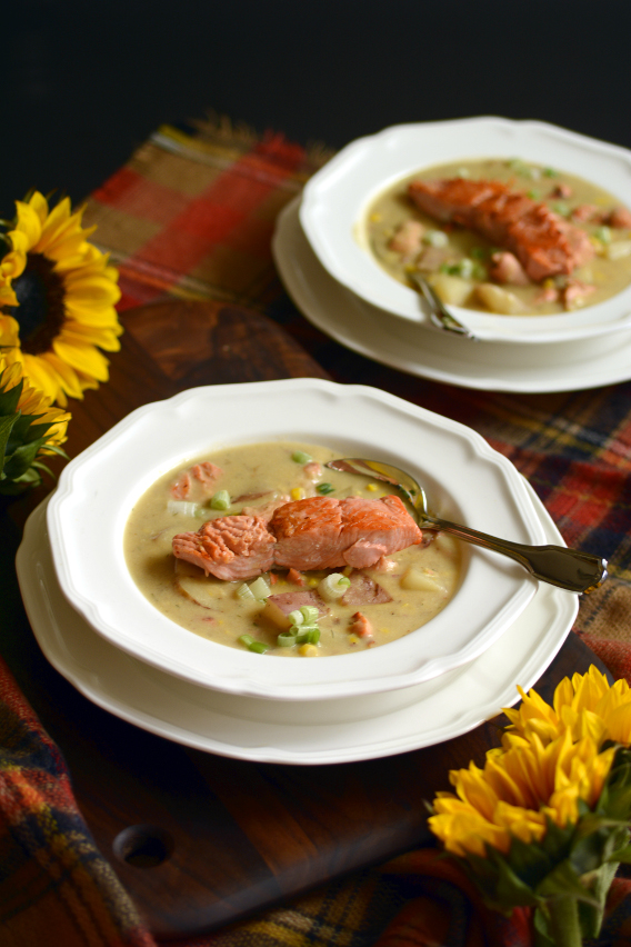 Salmon Chowder Stew Soup Recipe