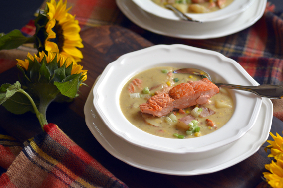 Autumn Chowder Salmon Soup Recipe