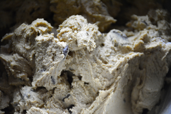 Close-Up Chocolate Chip Cookie Dough