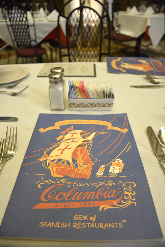 Columbia Restaurant Menu
