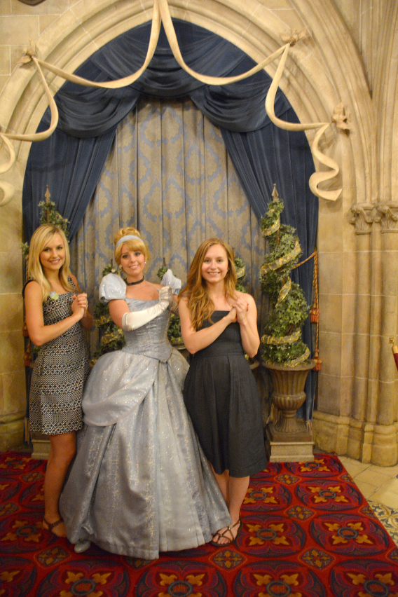 Sed Bona with Disney's Cinderella at Disneyworld