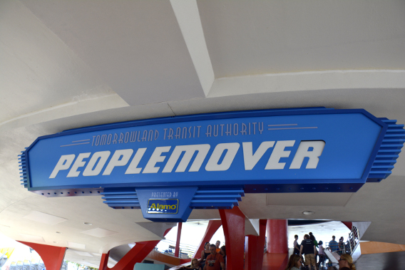 Tomorrowland's Peoplemover Entrance