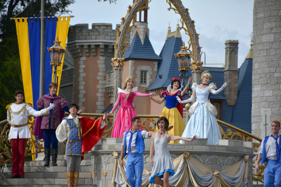 Princess Performance at Cinderella's Castle