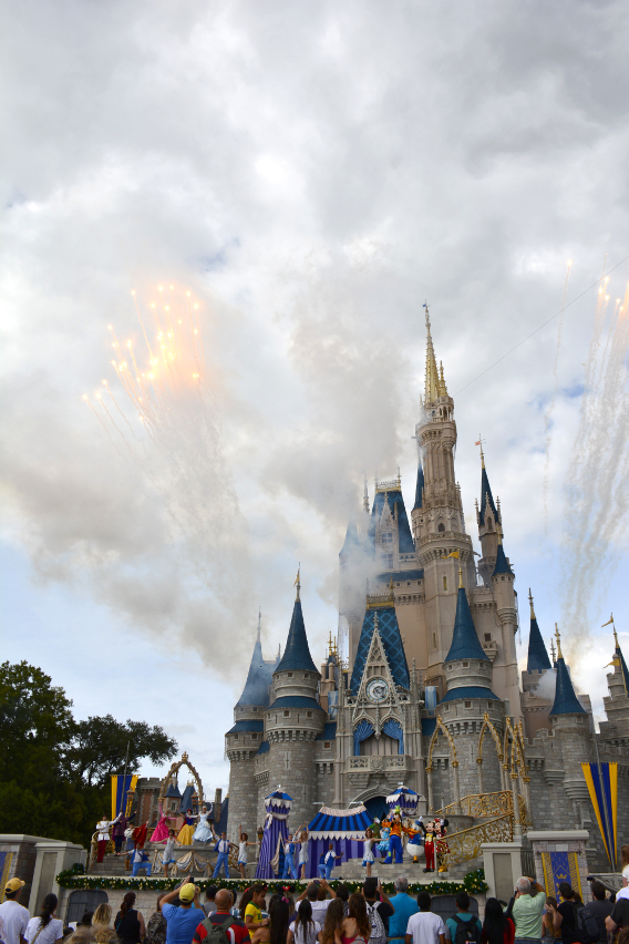 Fireworks at Disneyworld's Cinderella's Castle