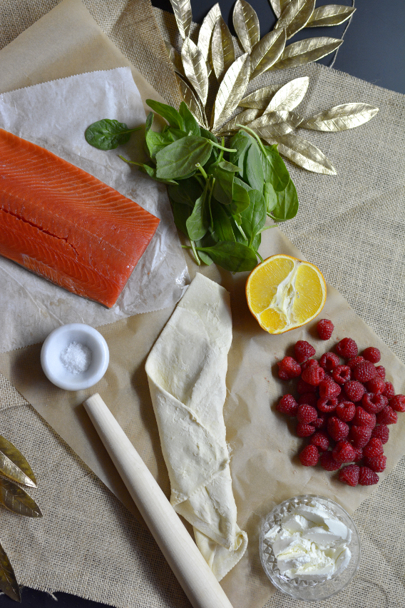 Salmon Wellington Ingredients