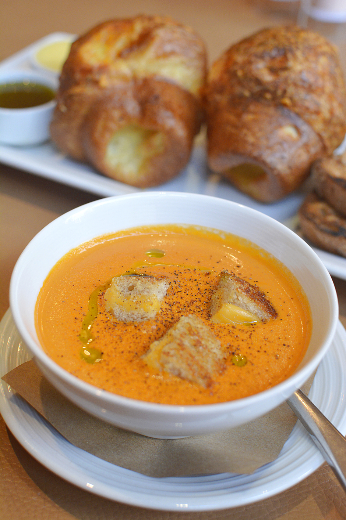 David Burke's Primehouse Chicago Grilled Cheese Tomato Soup 4