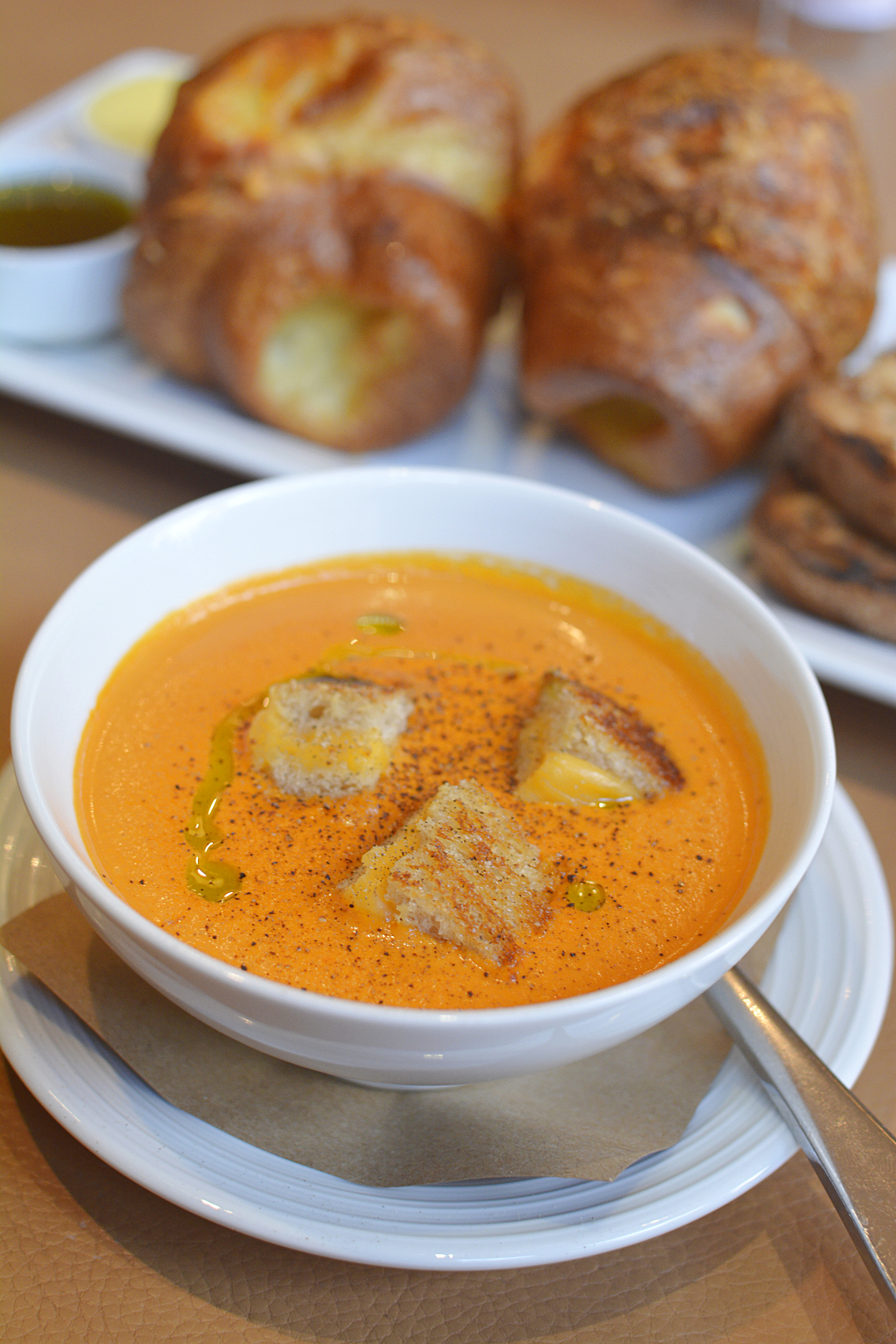 David Burke's Primehouse Chicago Grilled Cheese Tomato Soup 5