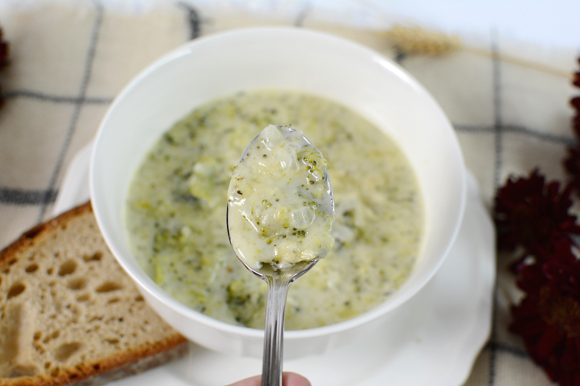 Parmesan White Cheddar Broccoli Soup 11
