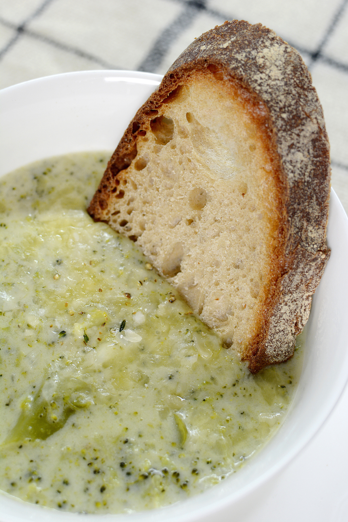 Parmesan White Cheddar Broccoli Soup 12