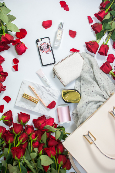 H&M Tote Jo Malone Red Roses Glossier Balm YSL Lips 21