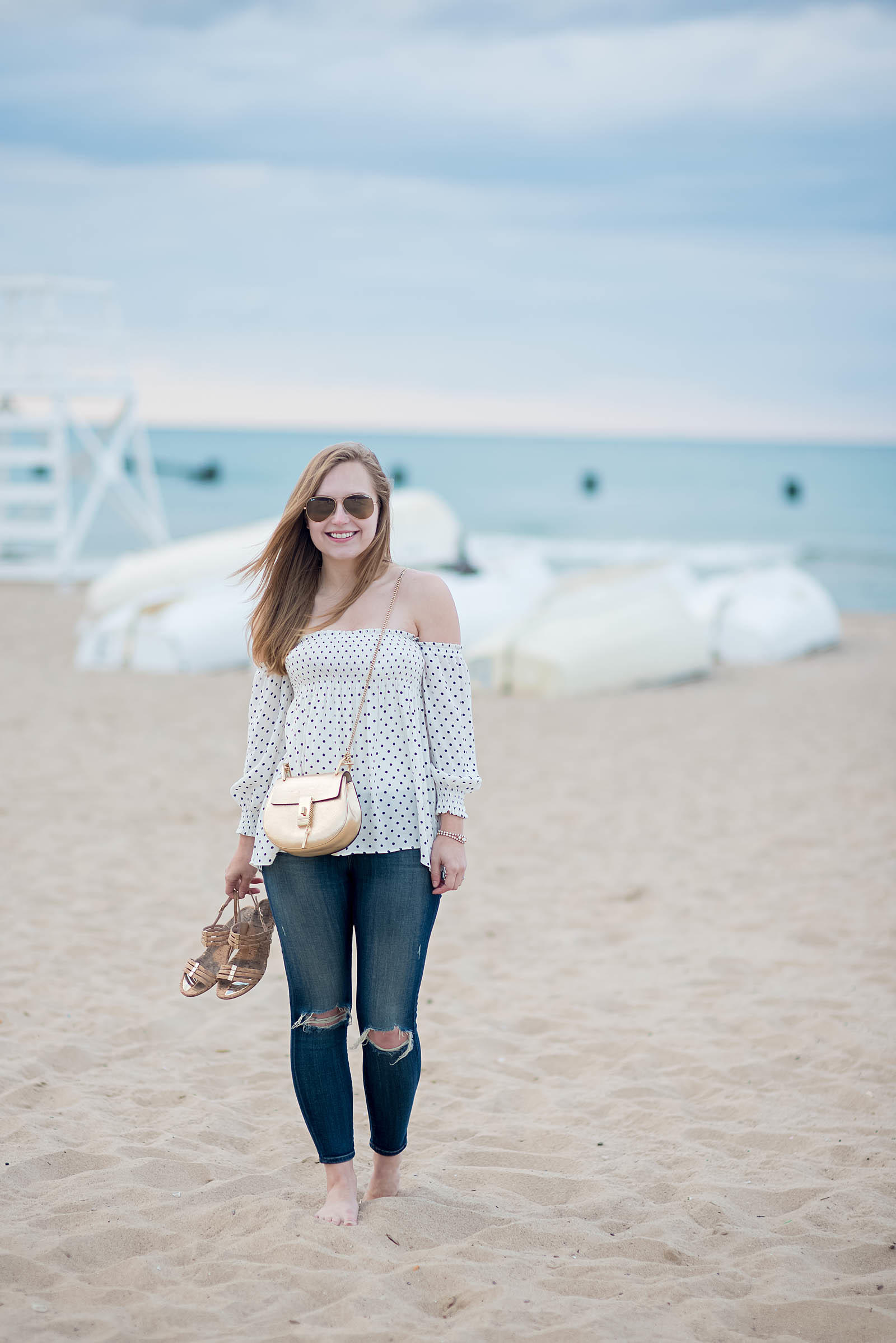 Summer Jeans Beach Outfit Chloe Drew