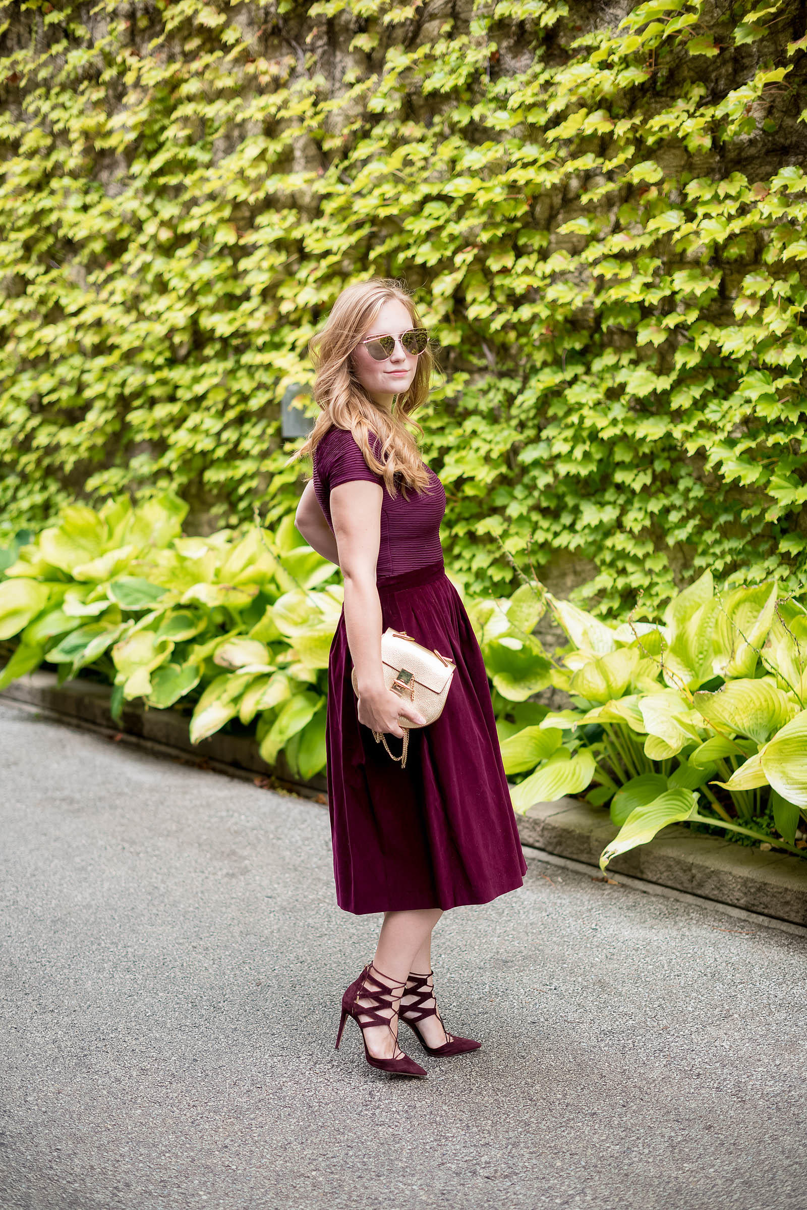 Burgundy Monochrome Fall Outfit