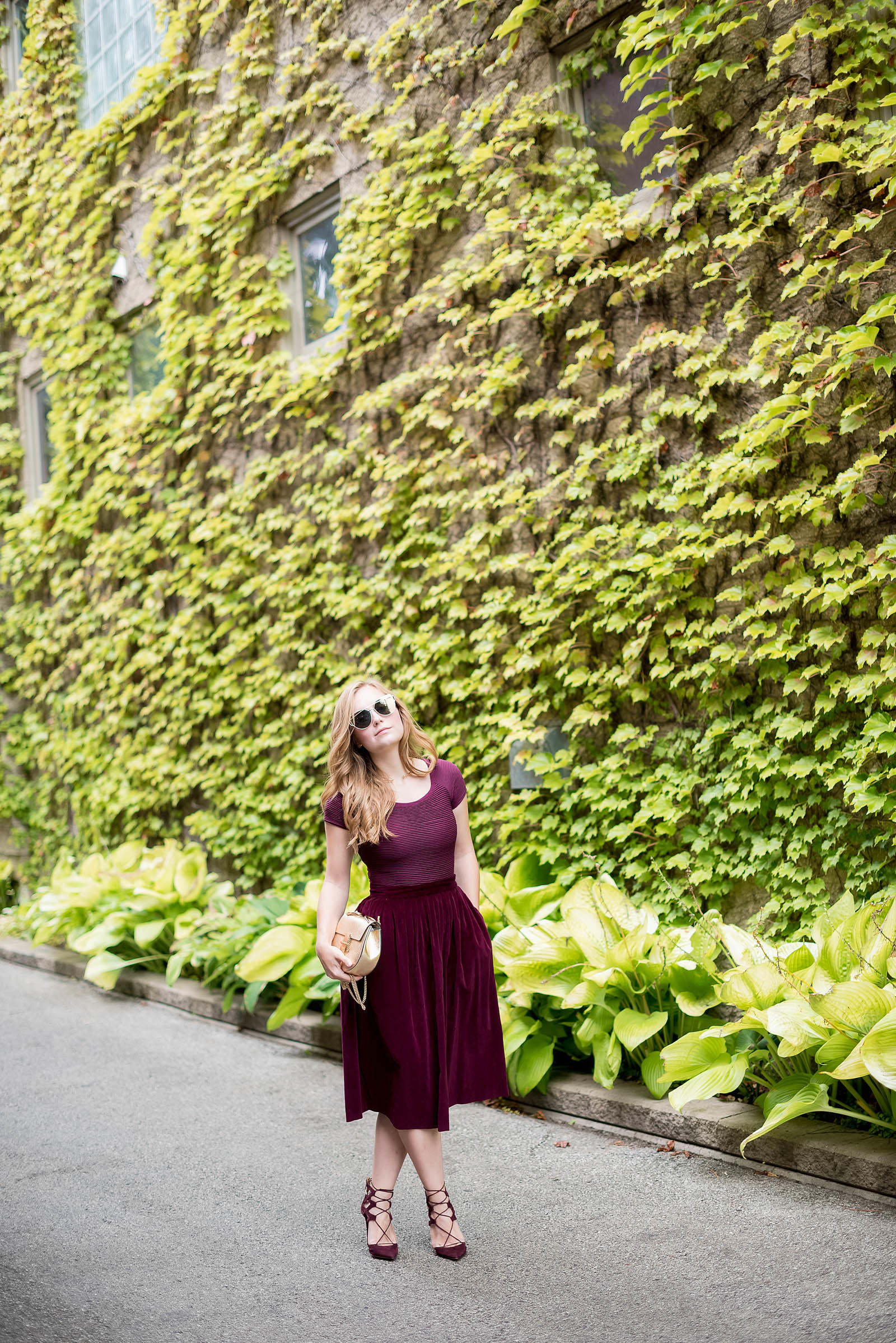 Burgundy Monochrome Fall Outfit