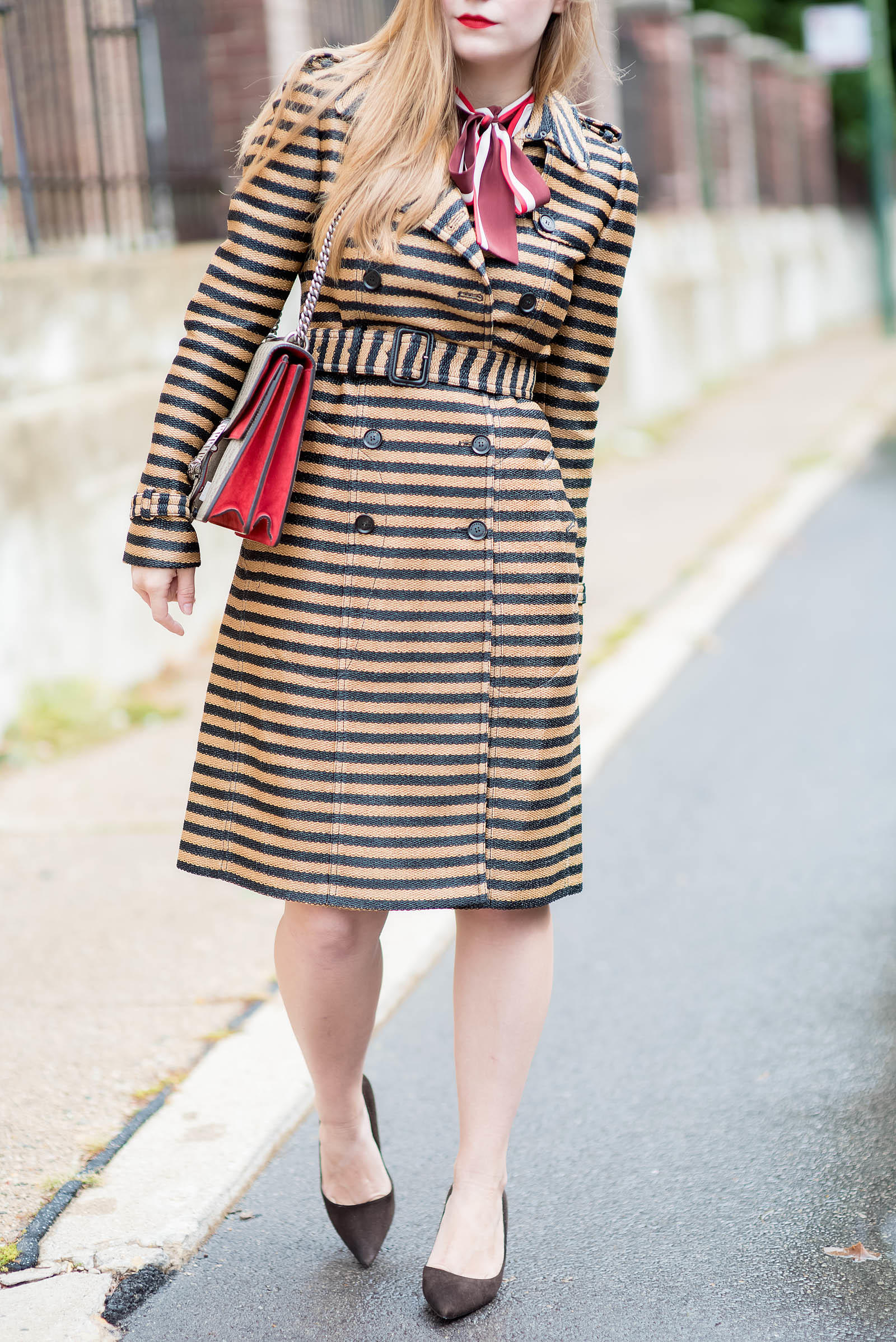 Burberry Prorsum Trench Gucci Dionysus Red Outfit