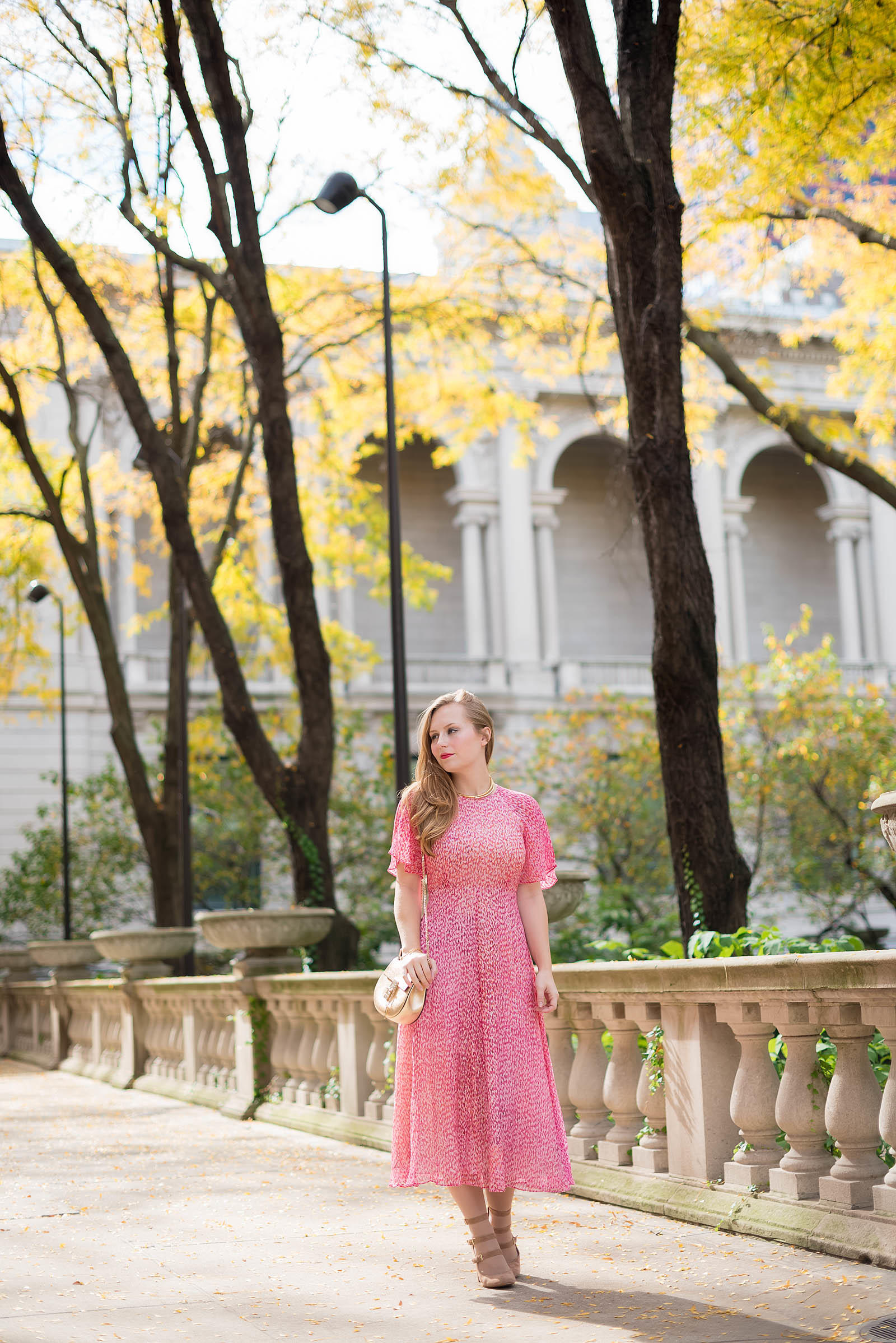 Pink LK Bennett Madison Dress Fall Style