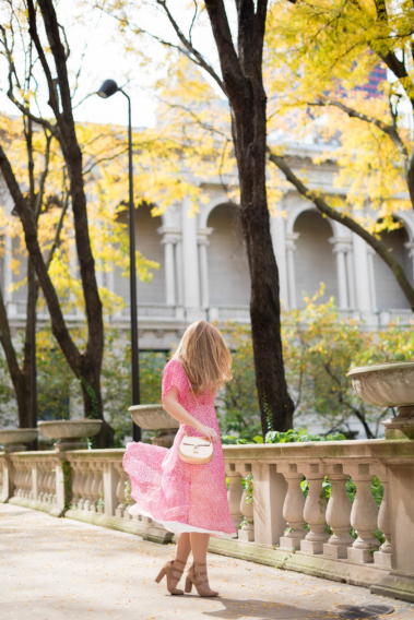 Pink LK Bennett Madison Dress Fall Style