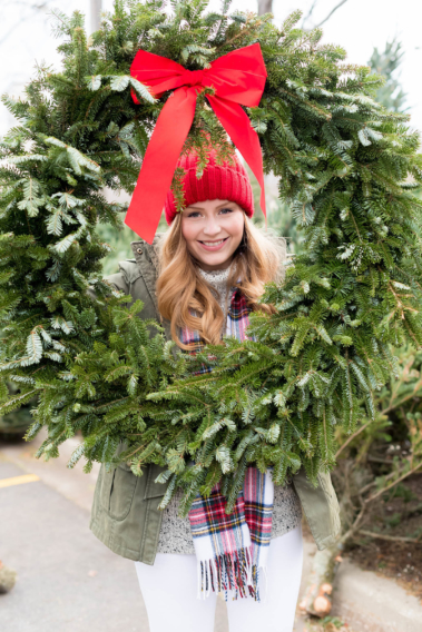 Casual Holiday Plaid Sorel Christmas Tree Farm Outfit