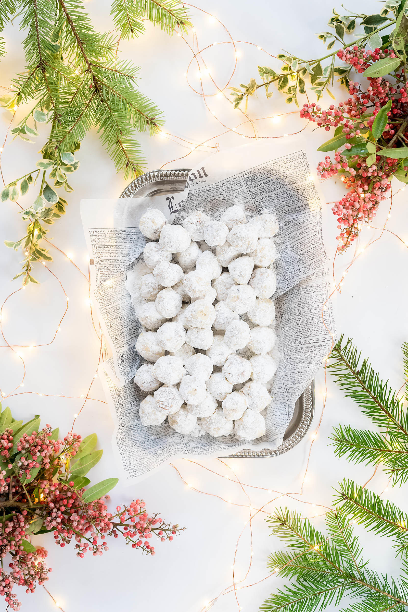 Pecan Snowball Christmas Cookies