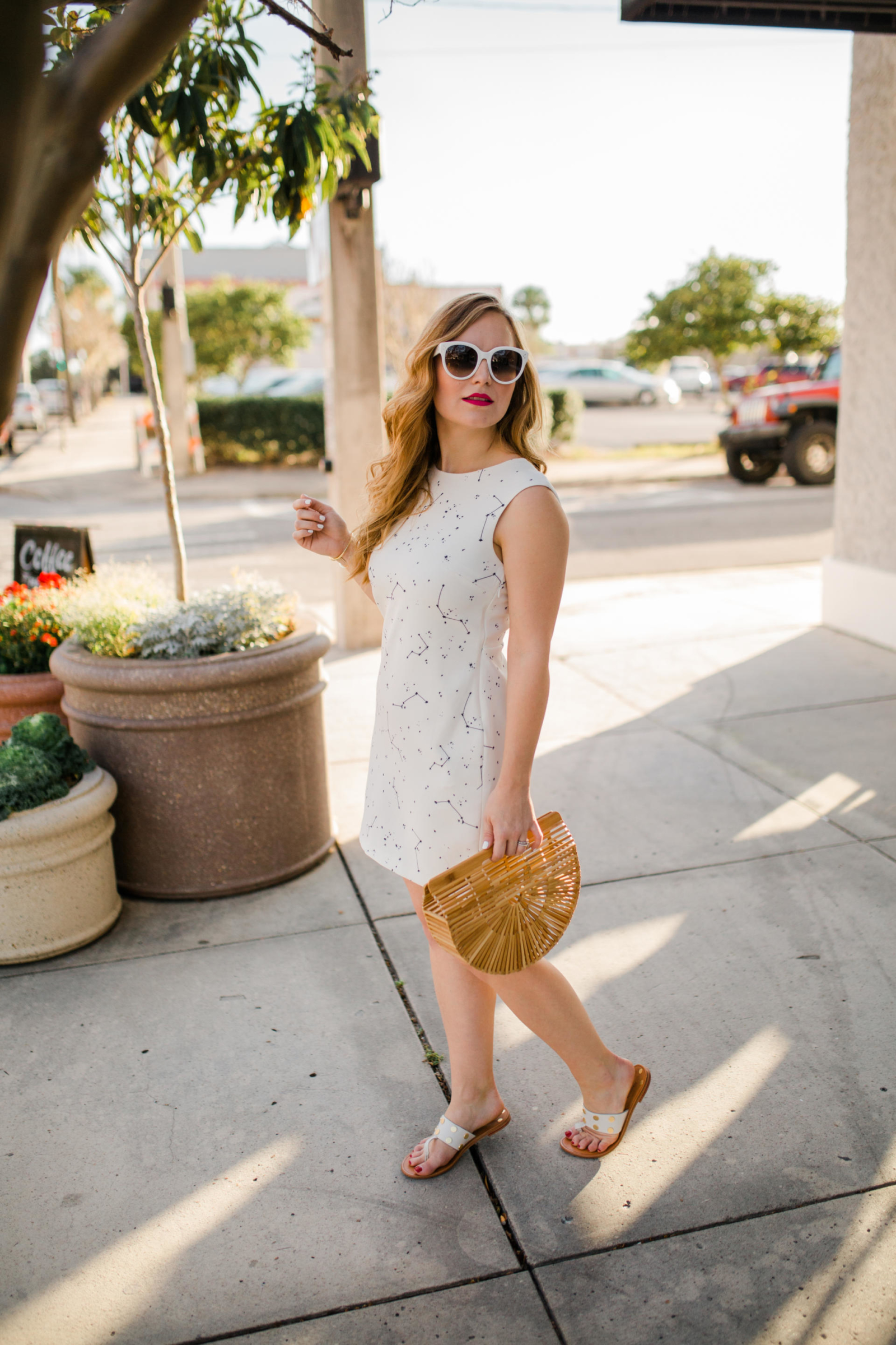 Florida White MIni Dress Vacation Outfit Inspiration