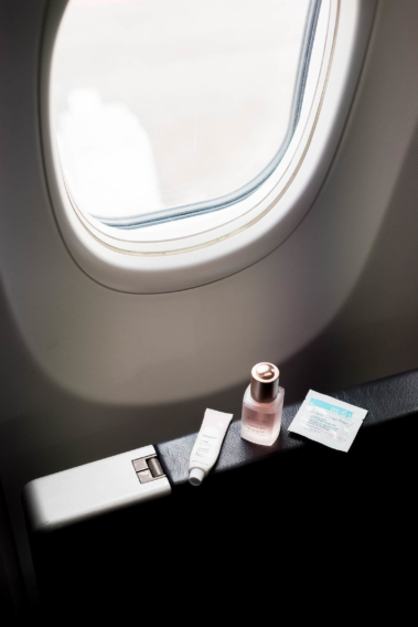 In-Flight Plane Skin Care Routine