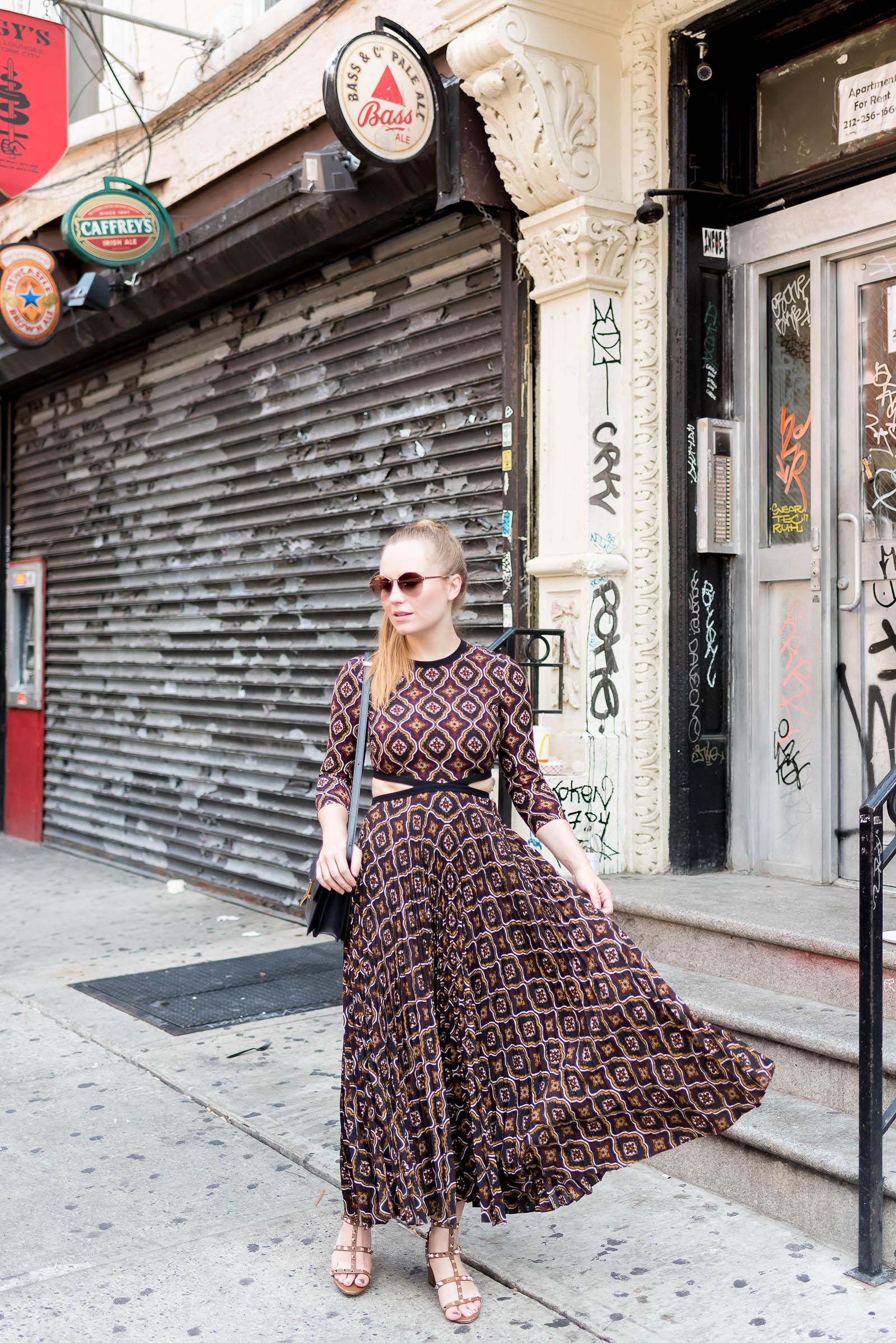 ALC NYFW Dress Celine Box Bag Valentino Sandals