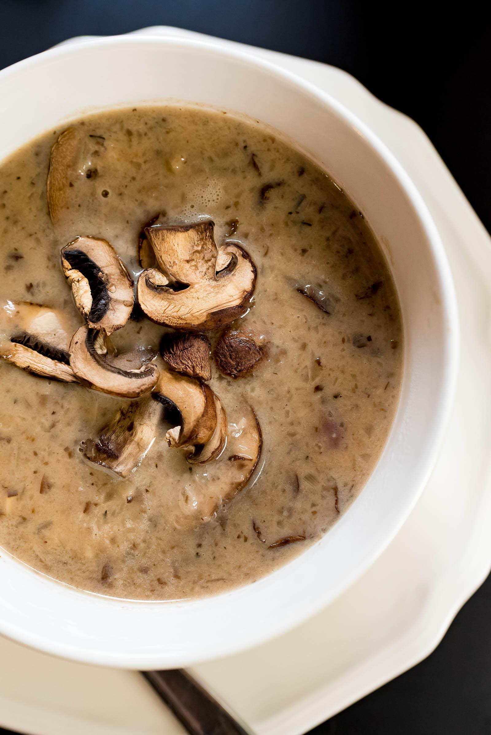 Creamy Mushroom Brie Soup - Sed Bona