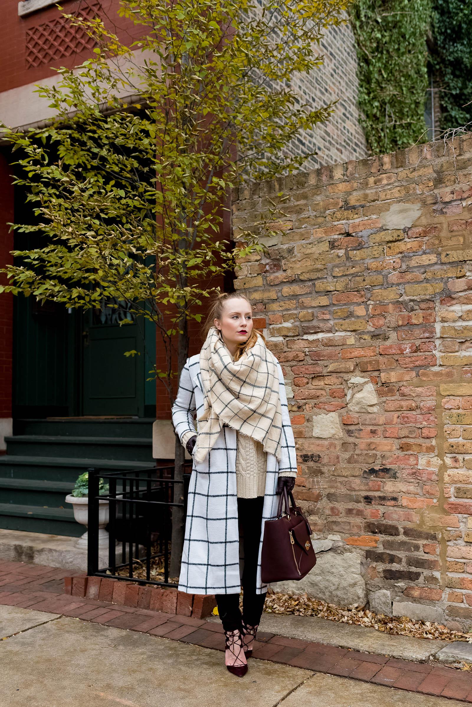 Easy Winter Blanket Scarf Outfit
