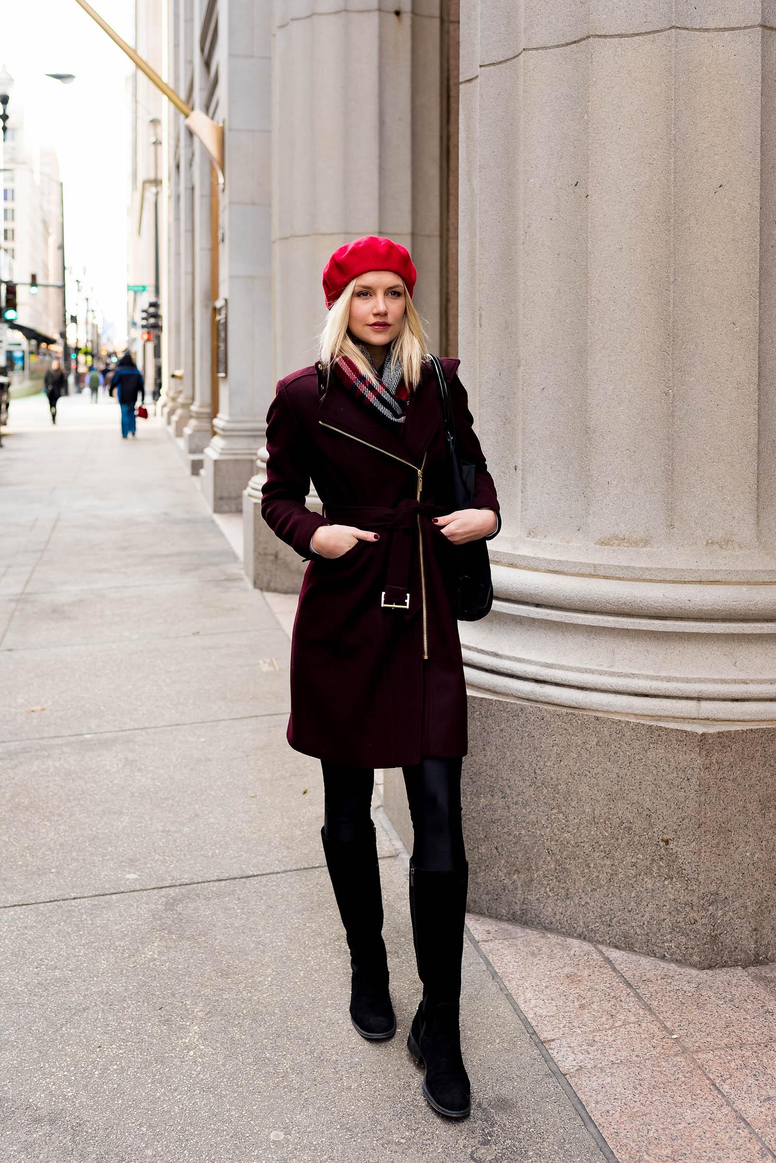 Chic Beret Winter Outfit