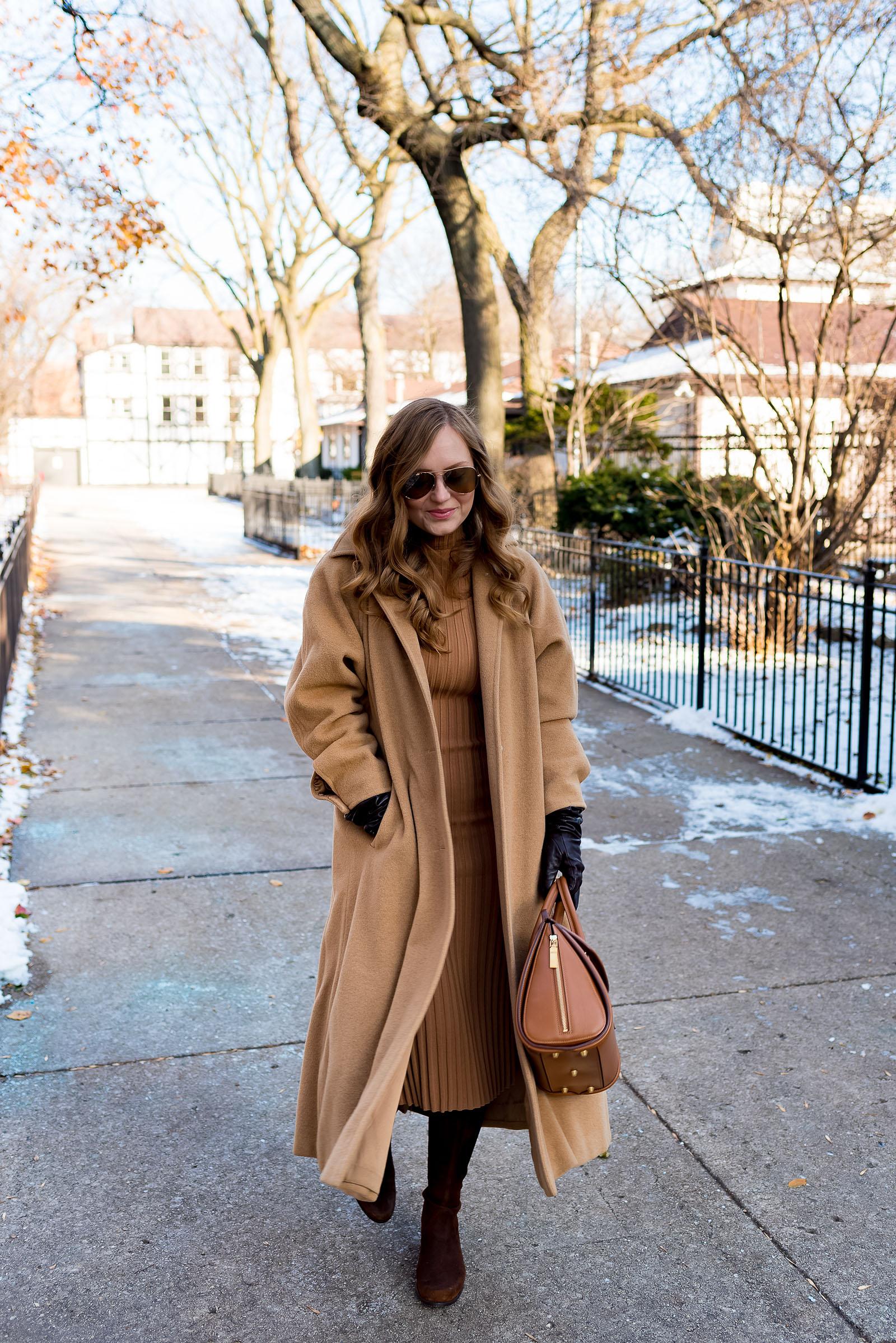 Vintage Tan & Camel Winter Outfit