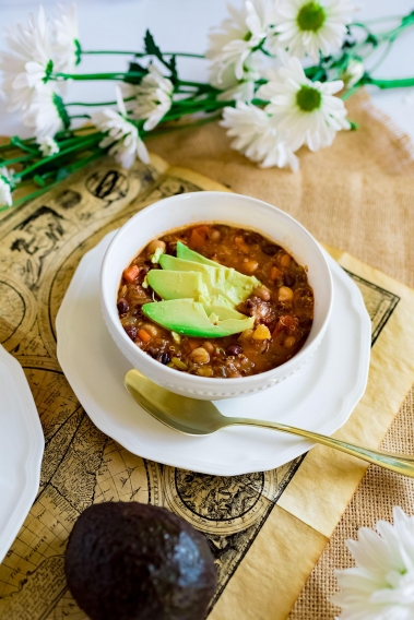 Vegetarian Quinoa Chili Soup Recipe