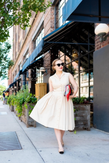 Nude Vintage Shirt Dress