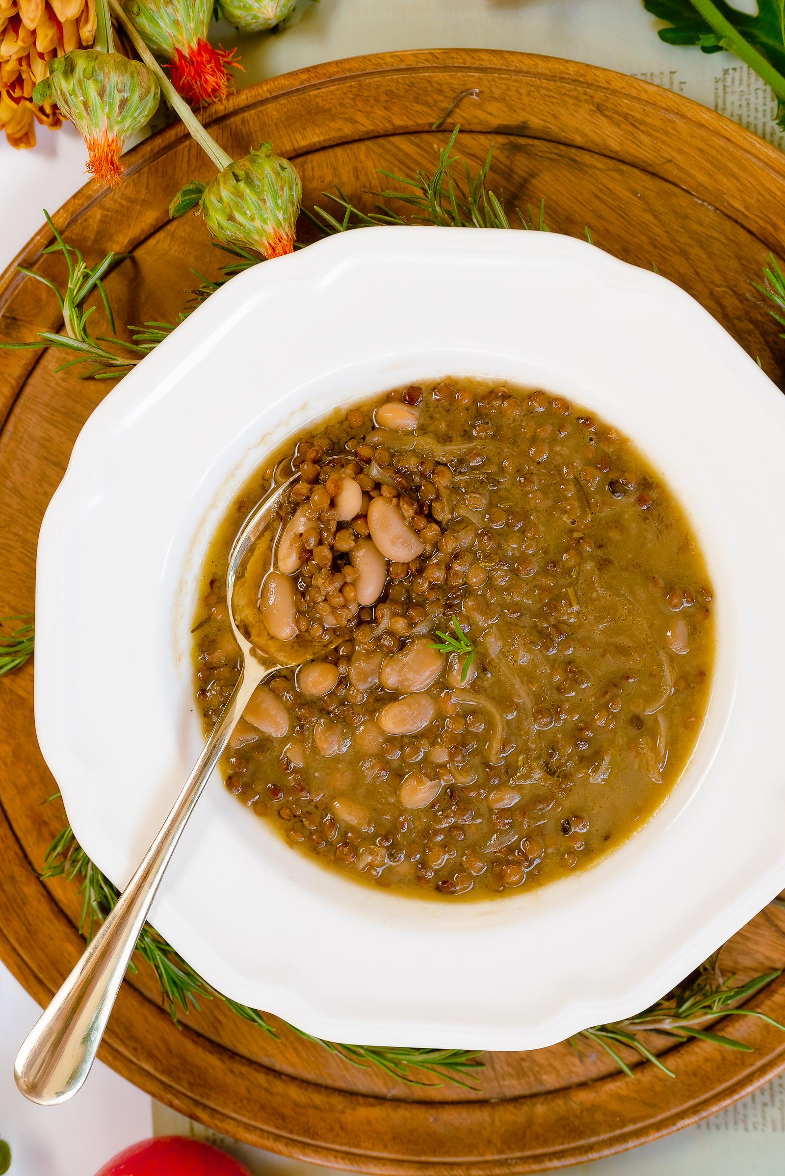 Lentil Bean Soup with Rosemary Recipe