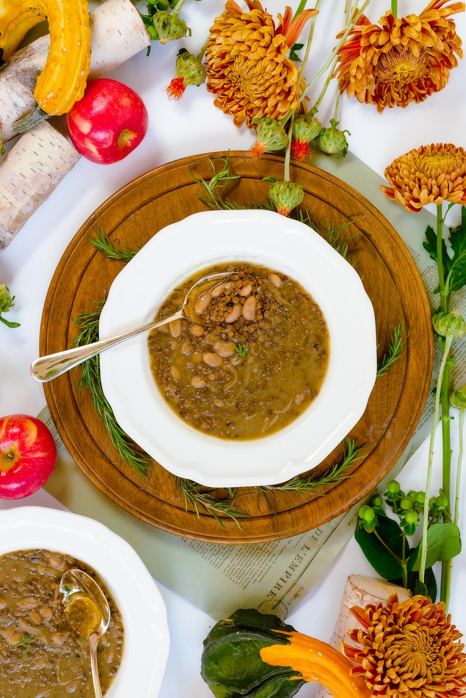 Lentil Bean Soup with Rosemary Recipe
