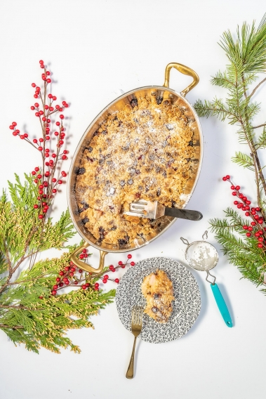 Pear & Cranberry Slices for Christmas