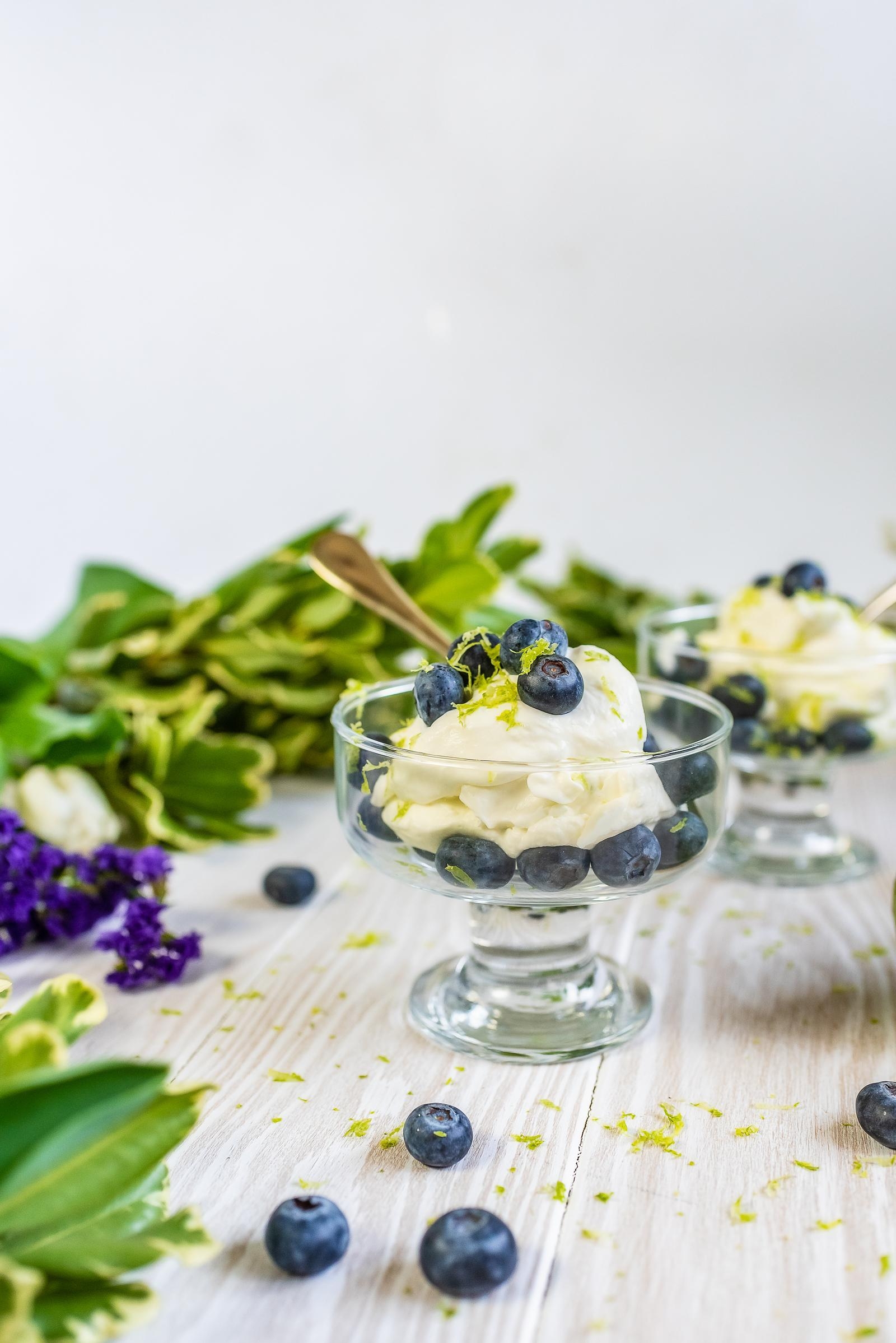 Blueberries & Whipped Cream Recipe