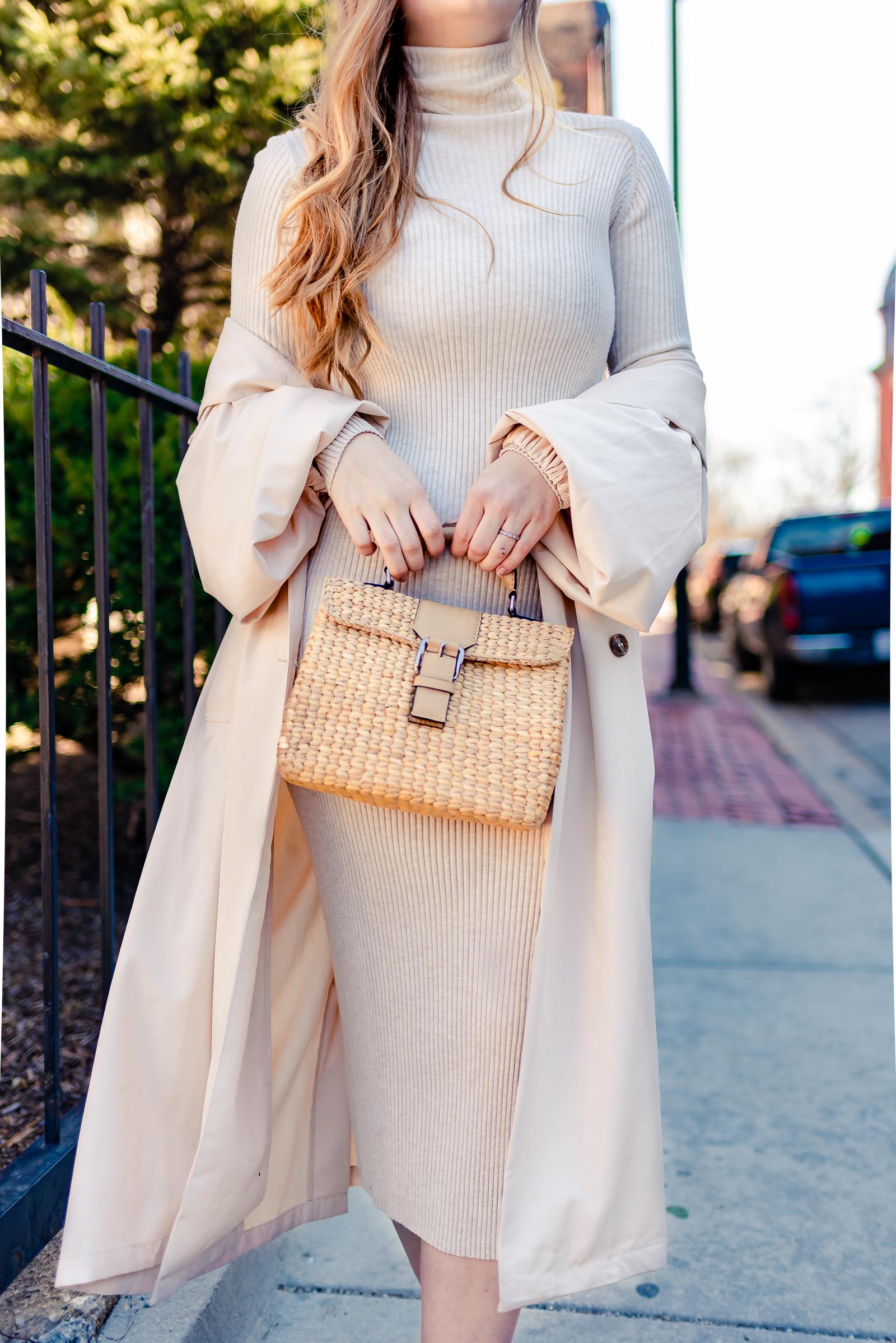 Nude Spring Trench Outfit