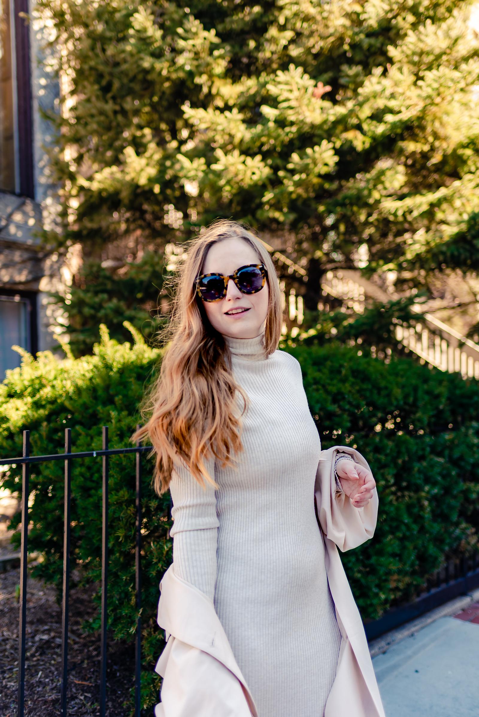 Nude Spring Trench Outfit