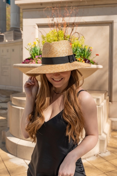 Spring Silk Dress Outfit